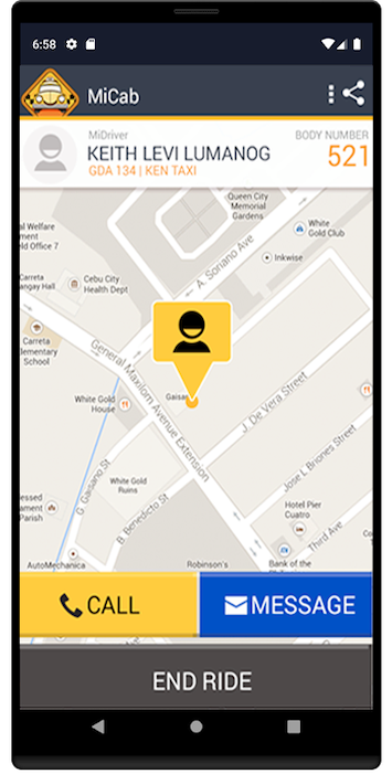 Cab Hailing Application